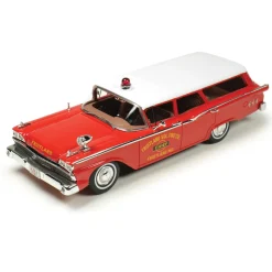 1959 Ford Station Wagon - Volunteer Fire Chief 1:43 Scale Cast Resin Model Car by Goldvarg Collection