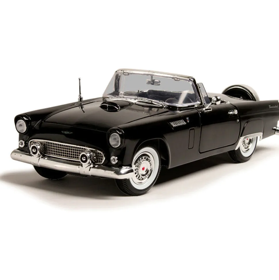 1956 Ford Thunderbird - black 1:18 Scale Diecast Model by Motormax