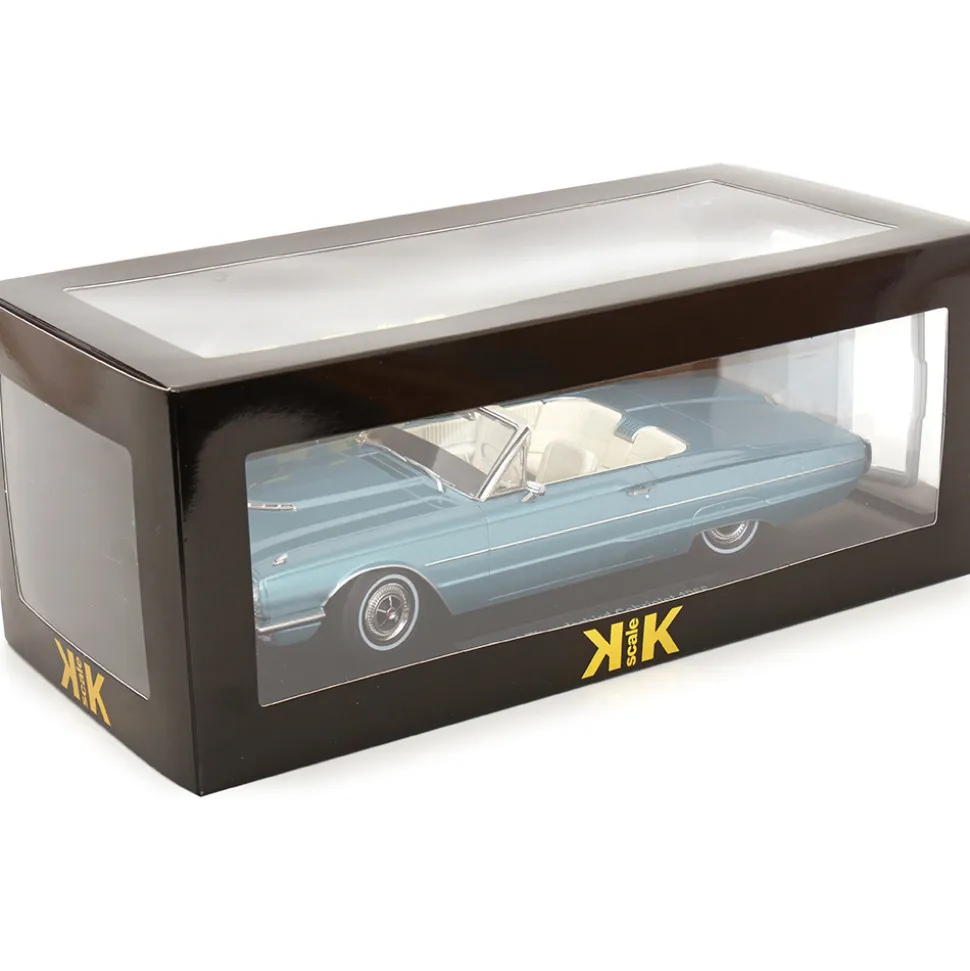 1966 Ford Thunderbird Convertible - Blue 1:18 Scale Diecast Model Car by KK Scale
