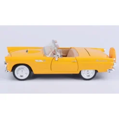 1956 Ford Thunderbird Convertible - Yellow 1:24 Scale Diecast Model Car by Motormax