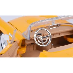 1956 Ford Thunderbird Convertible - Yellow 1:24 Scale Diecast Model Car by Motormax