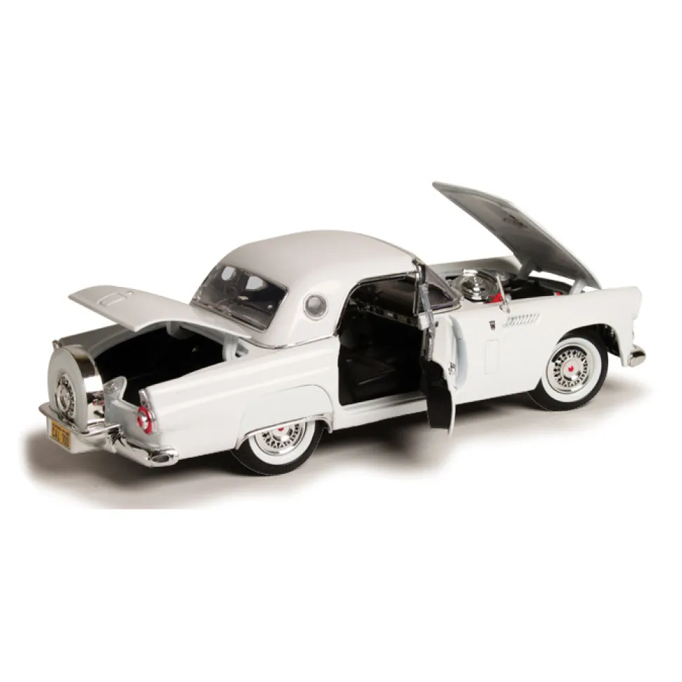 1956 Ford Thunderbird Coupe - White 1:18 Scale Diecast Model by Motormax