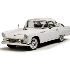 1956 Ford Thunderbird Coupe - White 1:18 Scale Diecast Model by Motormax