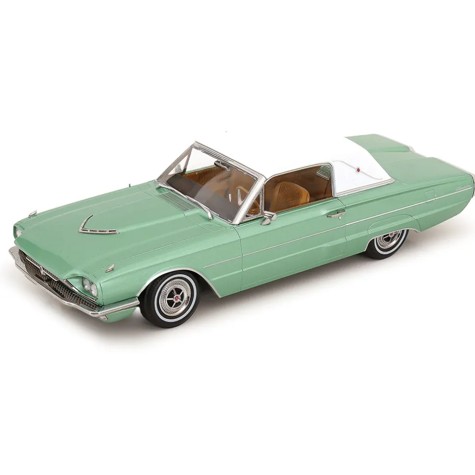 1966 Ford Thunderbird - Green & White 1:18 Scale Diecast Model Car by KK Scale