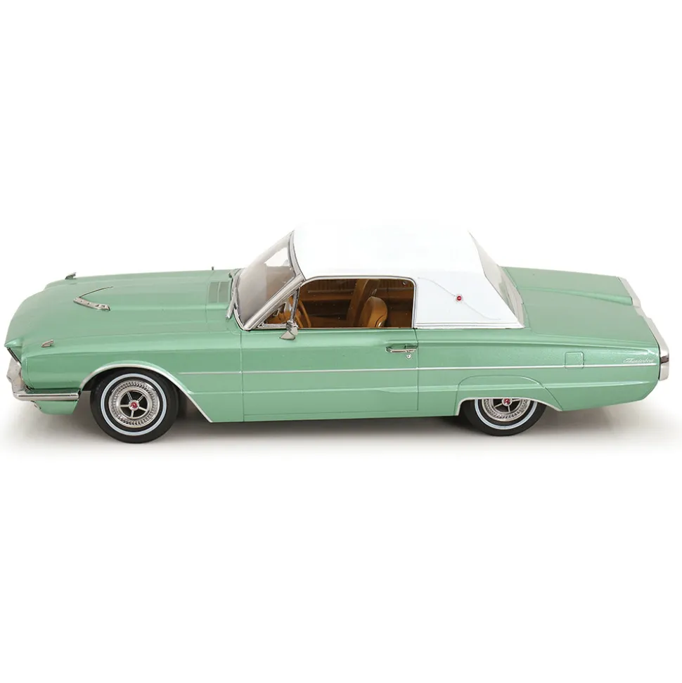 1966 Ford Thunderbird - Green & White 1:18 Scale Diecast Model Car by KK Scale