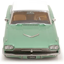 1966 Ford Thunderbird - Green & White 1:18 Scale Diecast Model Car by KK Scale