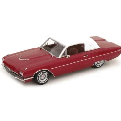 1966 Ford Thunderbird - Red & White 1:18 Scale Diecast Model Car by KK Scale
