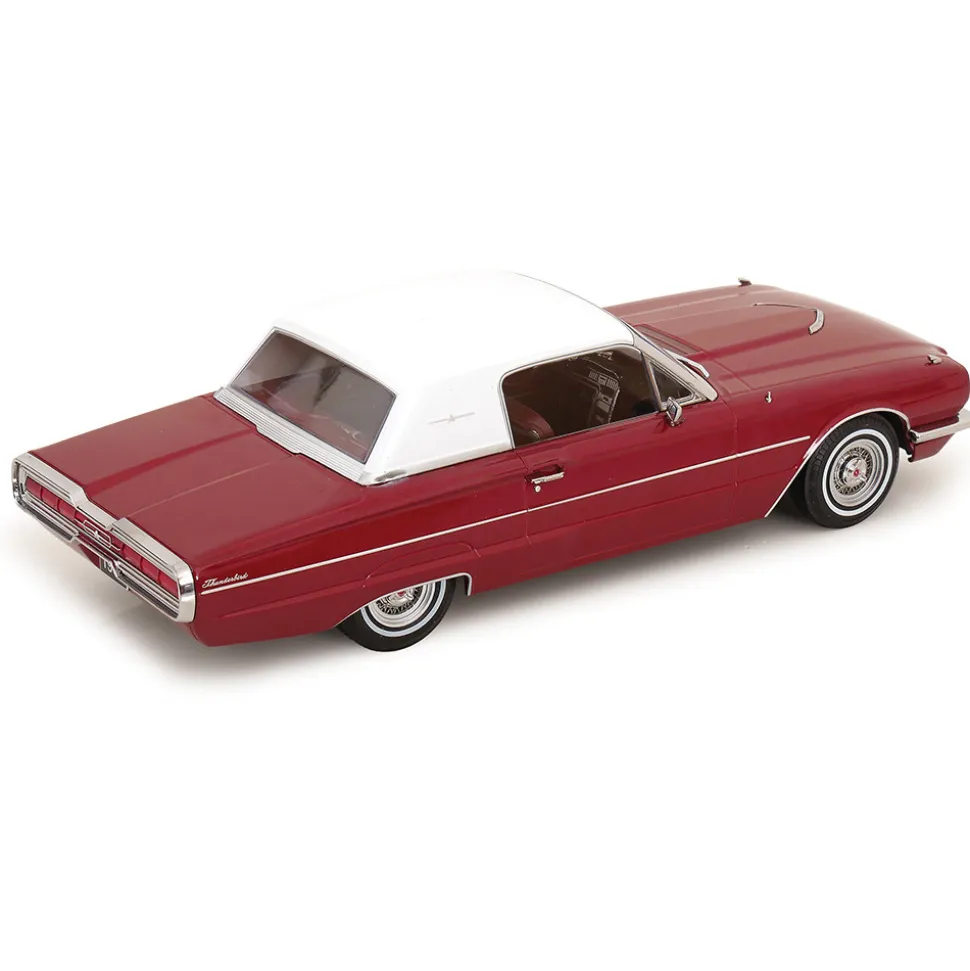 1966 Ford Thunderbird - Red & White 1:18 Scale Diecast Model Car by KK Scale