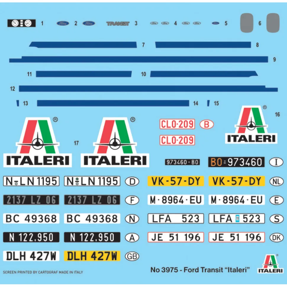 Ford Transit 1/24 Kit Italeri (3975) 1:24 scale Plastic by Italeri