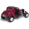 1932 Ford 5-Window Hot Rod - burgundy 1:18 Scale Diecast Model by Motormax