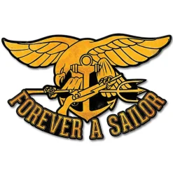 Forever a Sailor Cutout Metal Sign by Vintage Sign Co.