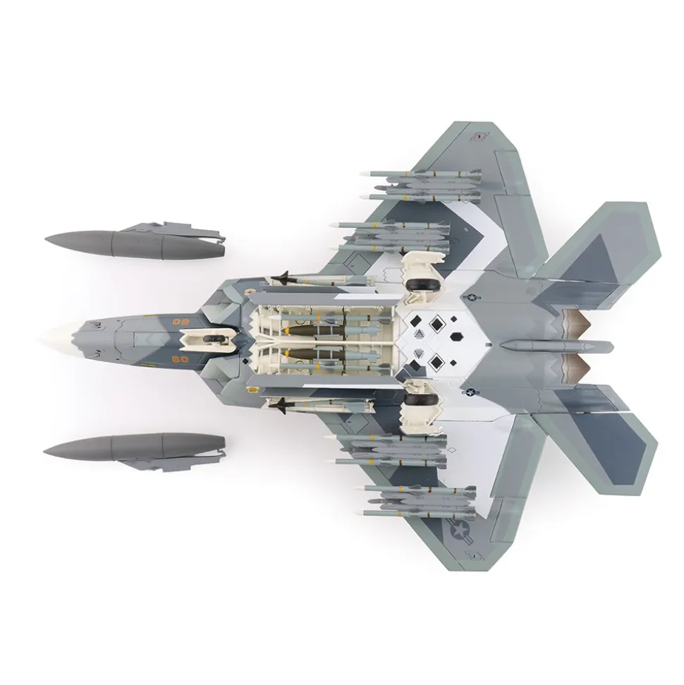 F-22 Raptor 1/72 Die Cast Model "Splinter Camouflage" USAF (fictitious scheme) 1:72 scale Metal by Hobby Master