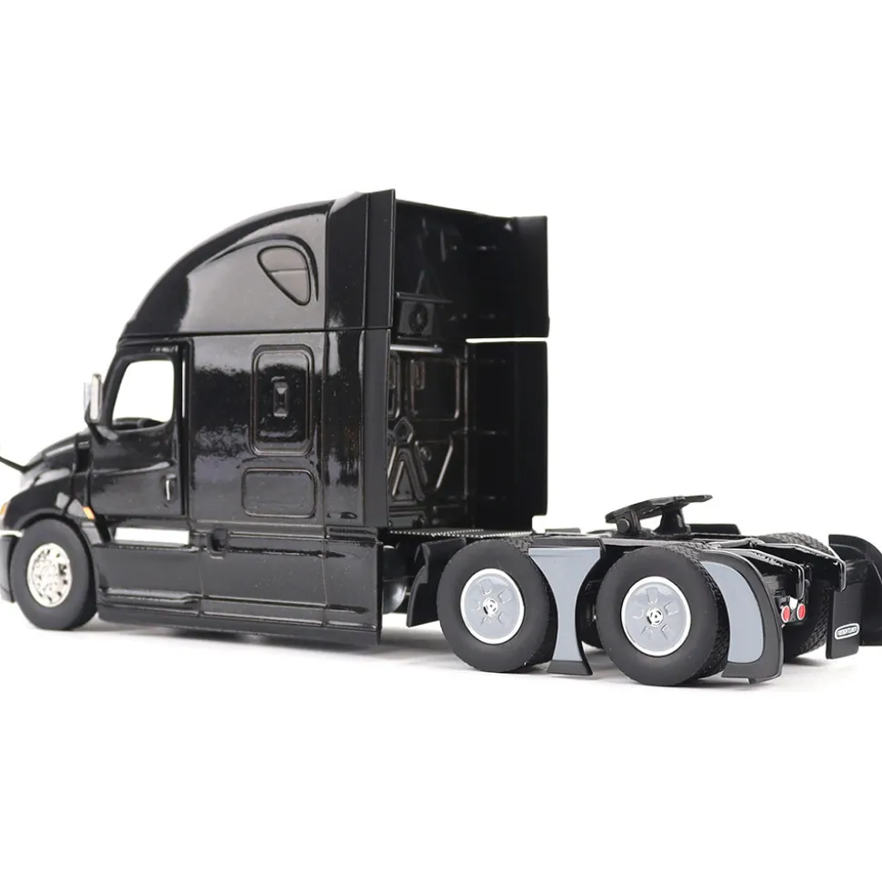 Freightliner Cascadia SBFA Tandem with 72" Sleeper - Black 1:50 Scale Diecast Model Truck by Diecast Masters