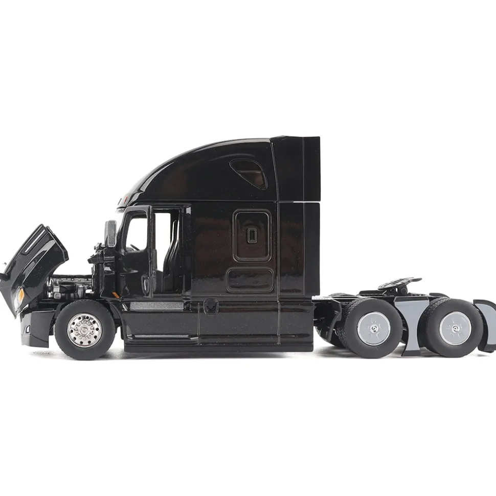 Freightliner Cascadia SBFA Tandem with 72" Sleeper - Black 1:50 Scale Diecast Model Truck by Diecast Masters