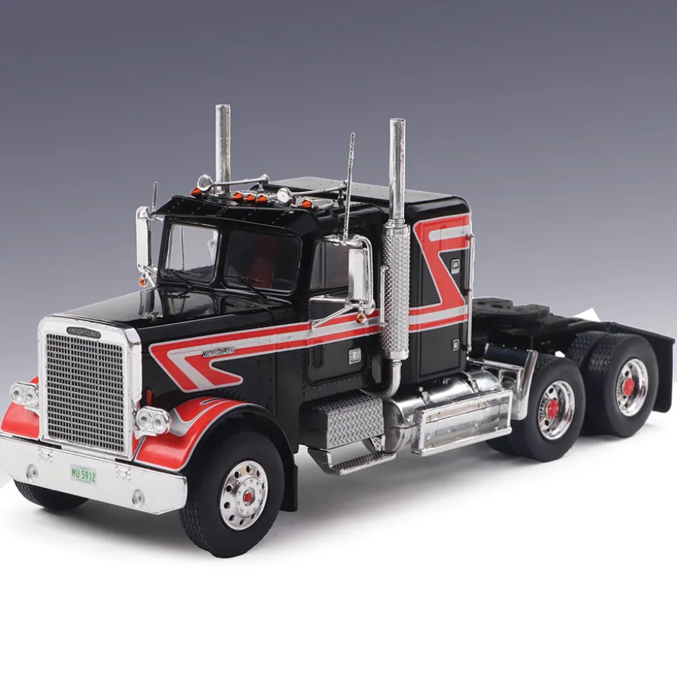 1977 Freightliner FLC 120 64 T - Black & Red 1:43 Scale Diecast Model Truck by IXO Models