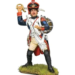 French Infantry Drummer Fighting w/Short Sword 1/30 Figure K&C(NA524) 1:30 scale Metal by King and Country