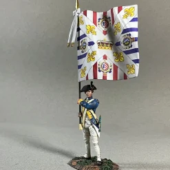 French Royal Deux-Ponts Ensign with Color 1/30 Figure William Britain (16188) 1:30 scale Metal by William Britain