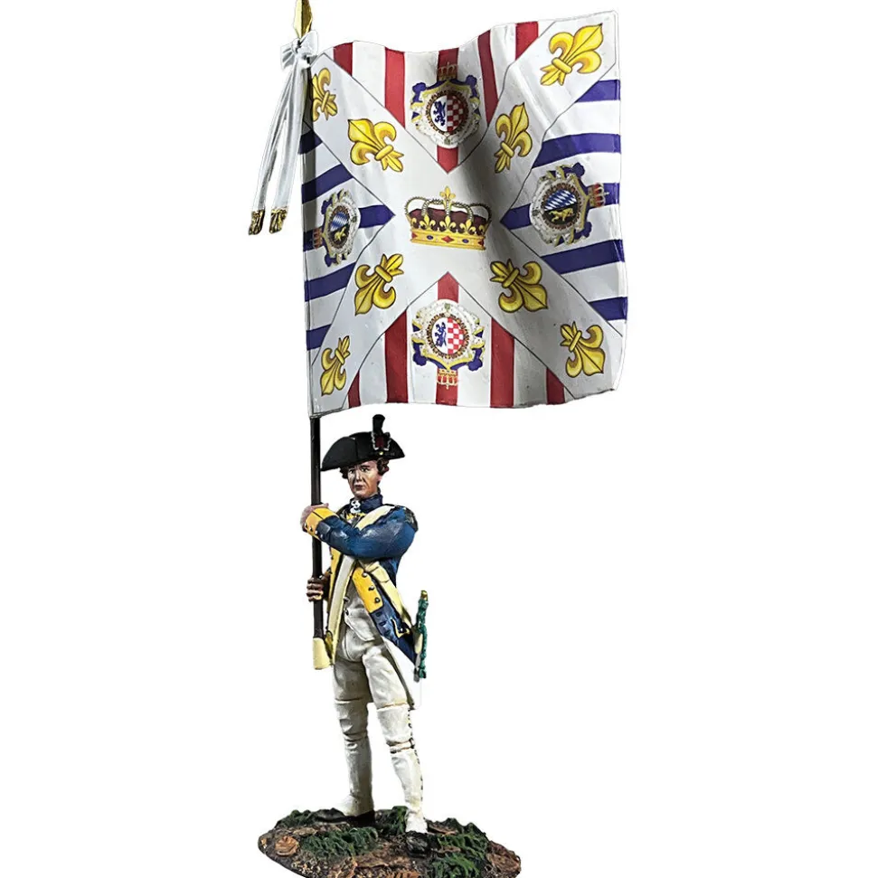 French Royal Deux-Ponts Ensign with Color 1/30 Figure William Britain (16188) 1:30 scale Metal by William Britain