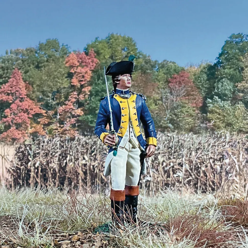 French Royal Deux-Ponts Officer 1/30 Figure William Britain (16186) 1:30 scale Metal by William Britain