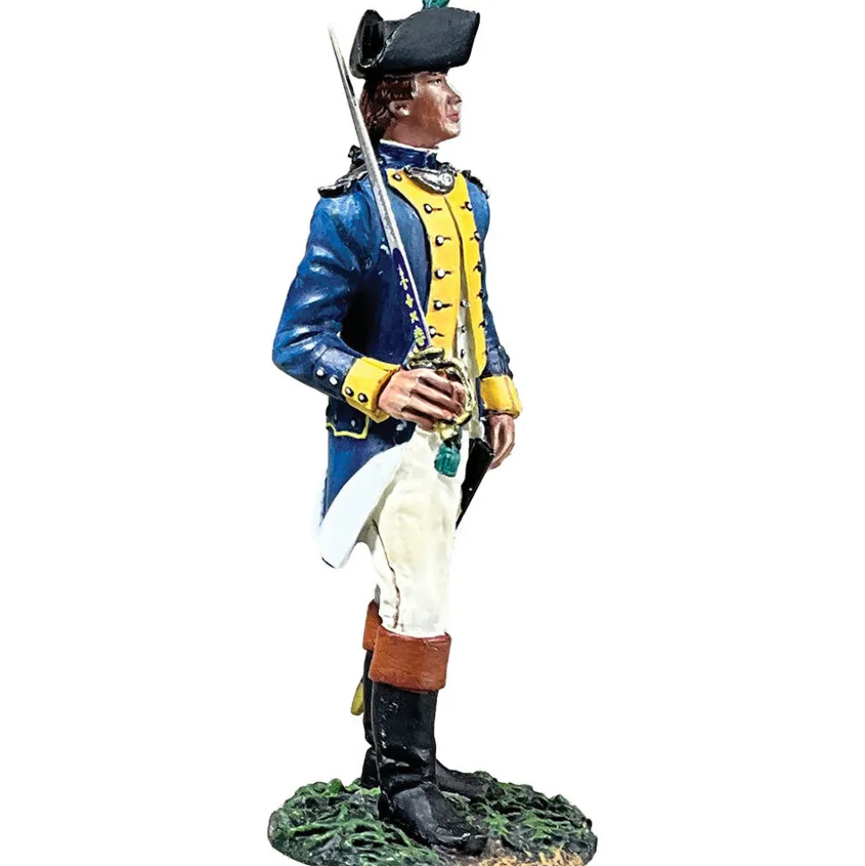 French Royal Deux-Ponts Officer 1/30 Figure William Britain (16186) 1:30 scale Metal by William Britain