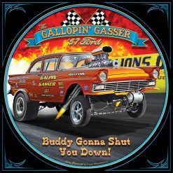 Gallopin' Gasser 1957 Ford Metal Sign Metal Sign by Reedyville Goods LLC