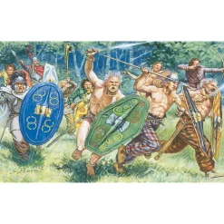 Gauls Warriors (I-II Century B.C.) 1/72 Plastic Figure Set Italeri (6022) 1:72 scale Plastic by Italeri