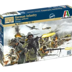 German Infantry - Winter Unif. (WWII) 1/72 Figures 1:72 Scale Plastic Model Kit by Italeri