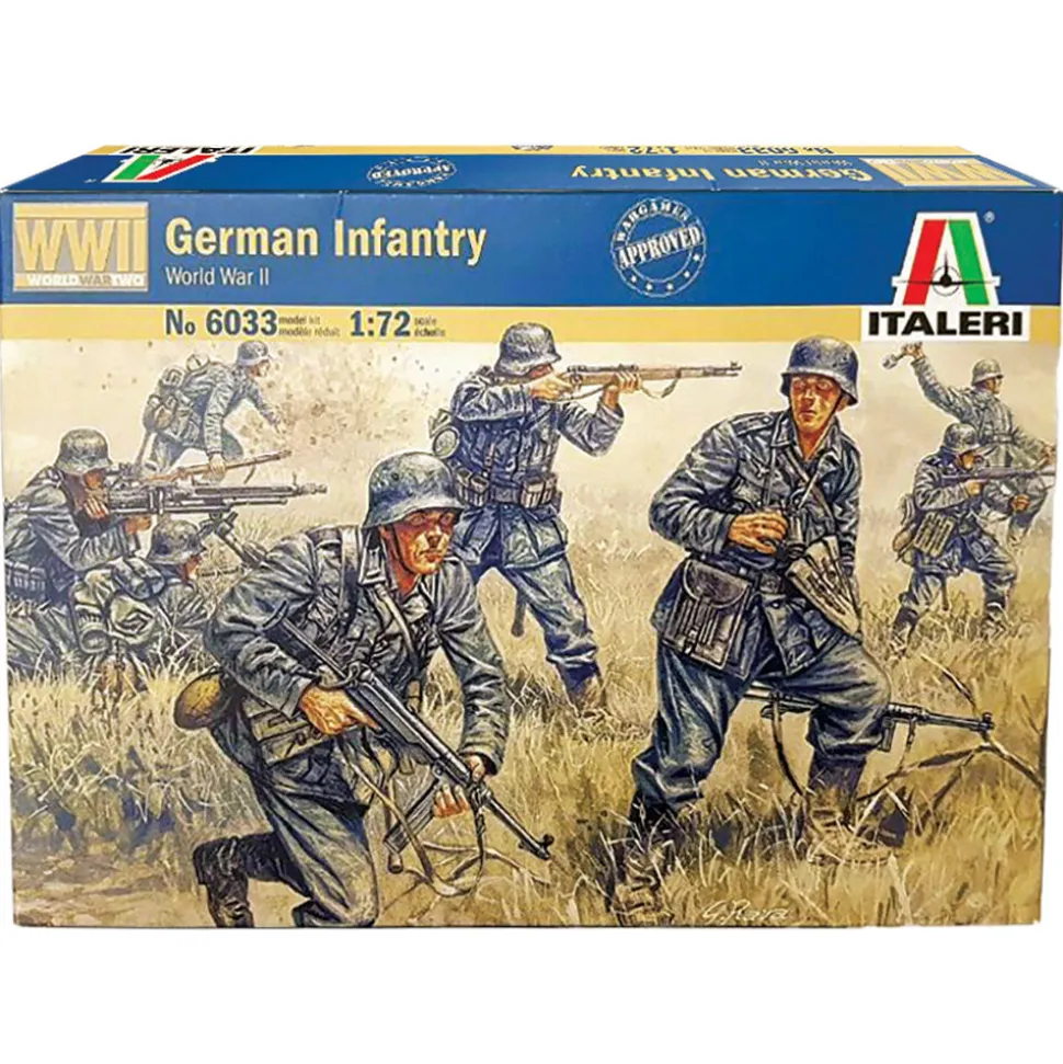 German Infantry (WWII) 1/72 Figures 1:72 Scale Plastic Model Kit by Italeri