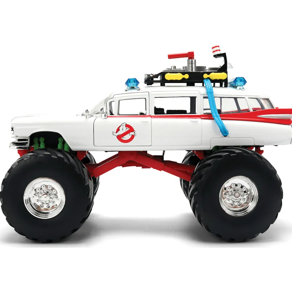 Ghostbusters ECTO-1 Monster Truck Version 1:24 Scale Diecast Model Car by Jada Toys