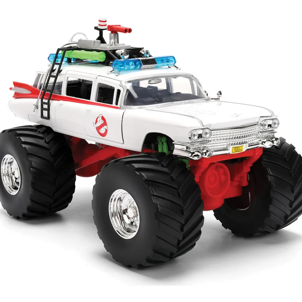 Ghostbusters ECTO-1 Monster Truck Version 1:24 Scale Diecast Model Car by Jada Toys