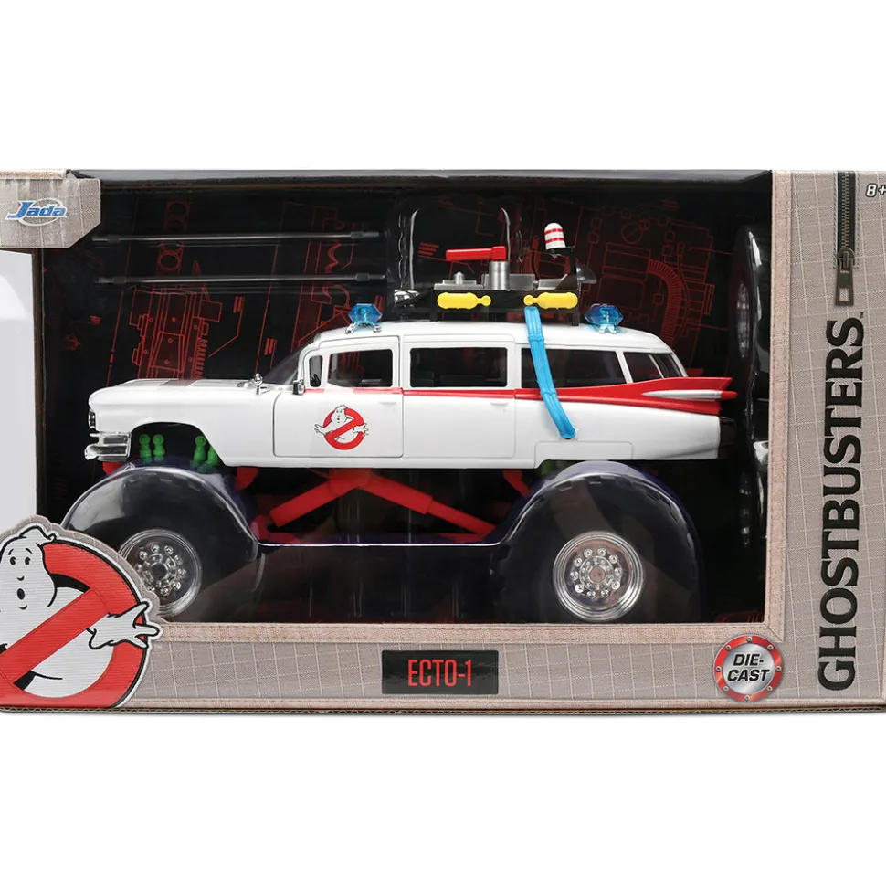 Ghostbusters ECTO-1 Monster Truck Version 1:24 Scale Diecast Model Car by Jada Toys