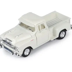 1957 GMC Blue Chip Pickup - Cream 1:24 Scale Diecast Model Truck by Motormax