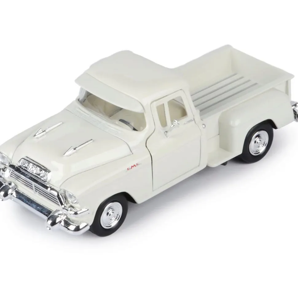 1957 GMC Blue Chip Pickup - Cream 1:24 Scale Diecast Model Truck by Motormax
