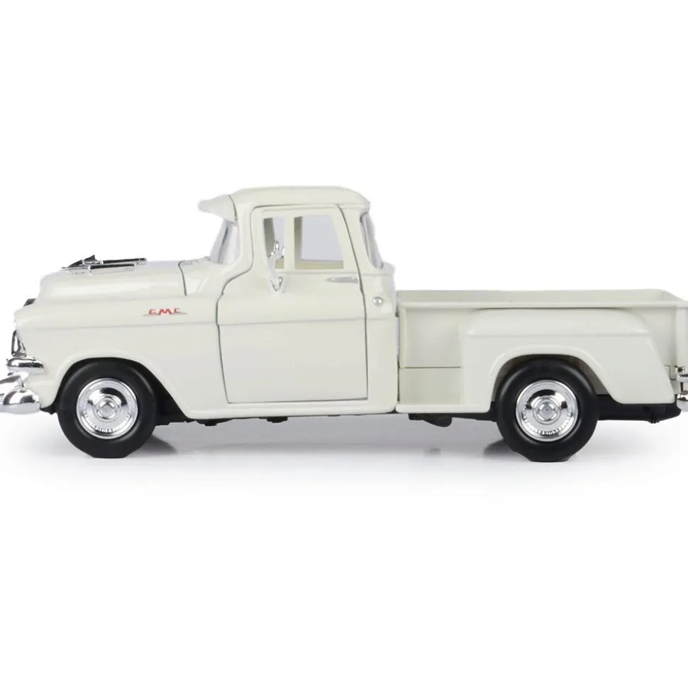 1957 GMC Blue Chip Pickup - Cream 1:24 Scale Diecast Model Truck by Motormax