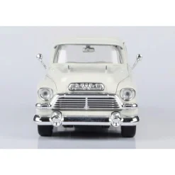 1957 GMC Blue Chip Pickup - Cream 1:24 Scale Diecast Model Truck by Motormax