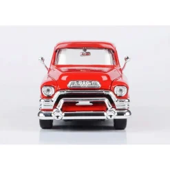 1955 GMC Blue Chip Pickup - Red 1:24 Scale Diecast Model Truck by Motormax