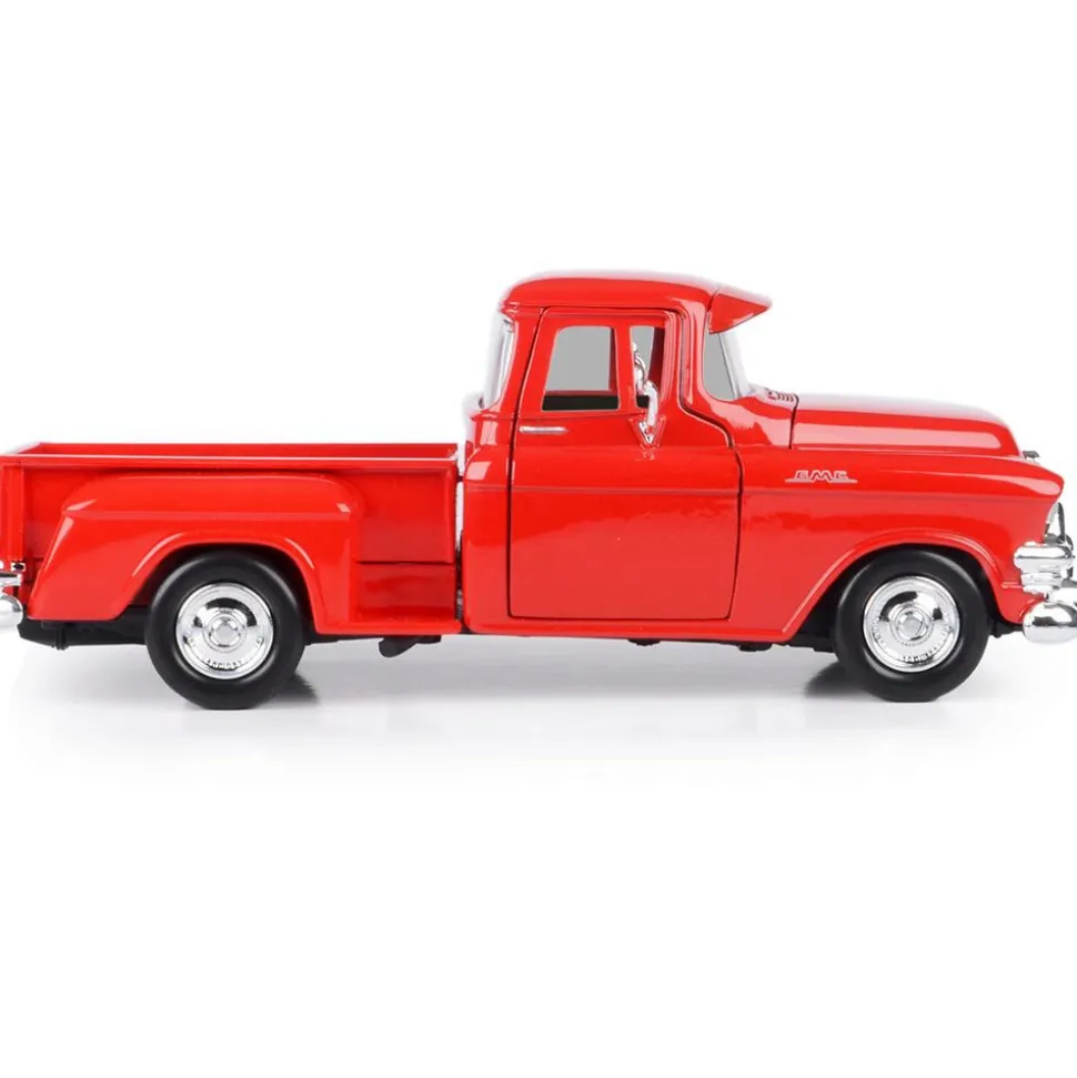 1955 GMC Blue Chip Pickup - Red 1:24 Scale Diecast Model Truck by Motormax