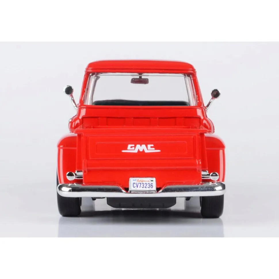 1955 GMC Blue Chip Pickup - Red 1:24 Scale Diecast Model Truck by Motormax