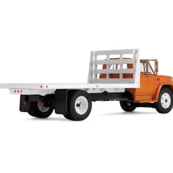 GMC 4000 Flatbed Truck - Omaha Orange 1:64 Scale Diecast Model Truck by Diecast Promotions