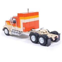 1980 GMC General - Orange And Yellow 1:64 Scale Diecast Model Truck by IXO Models