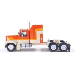 1980 GMC General - Orange And Yellow 1:64 Scale Diecast Model Truck by IXO Models