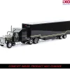 1980 GMC General With Black And Gold Trailer 1:64 Scale by IXO Models
