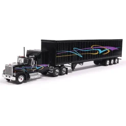 1980 GMC General With Black Trailer 1:64 Scale Diecast Model Truck by IXO Models