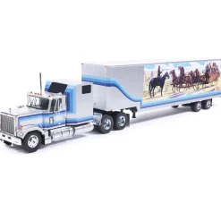 1980 GMC General With Trailer - Western White 1:43 Scale Diecast Model Truck by IXO Models