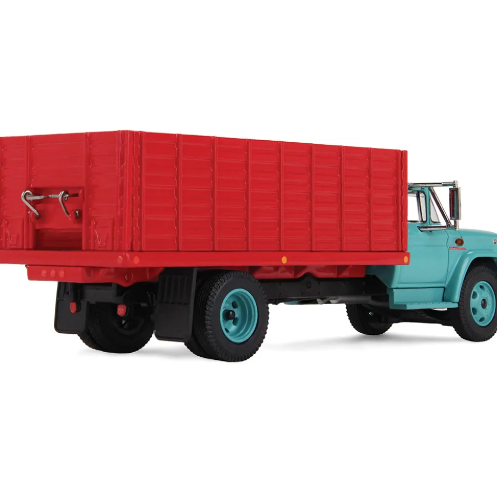 GMC 4000 Grain Truck - Turquoise&Red 1:64 Scale Diecast Model Truck by Diecast Promotions