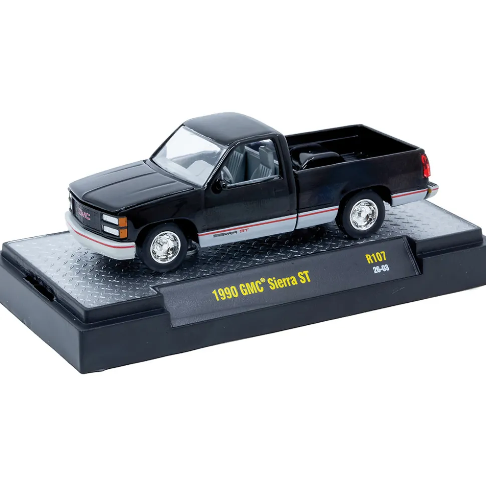 1990 GMC Serra ST - Black 1:64 Scale by M2 Machines