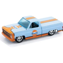 1979 GMC Sierra Classic 15 Custom GULF - Blue - MiJo Exclusives 1:64 Scale Diecast Model Truck by Mijo