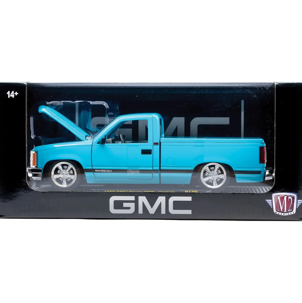 1988 GMC Sierra 1500 - Custom Blue 1:24 Scale by M2 Machines