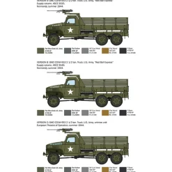 GMC 2 1/2 Ton, 6X6 Truck 1/35 Kit 1:35 Scale Plastic Model Kit by Italeri