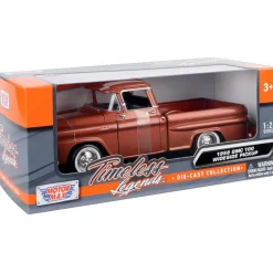 1958 GMC 100 Wideside Pickup - Brown 1:24 Scale Diecast Model Truck by Motormax